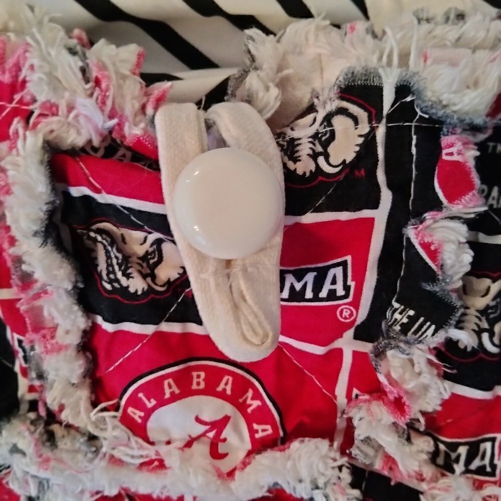 BAMA Patchwork Purse / Handbag Interior Pockets Button Closure - Picture 3 of 7